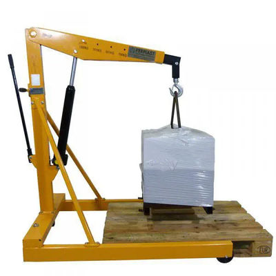 Única bomba resistente 1 Ton Foldable Shop Crane hidráulico