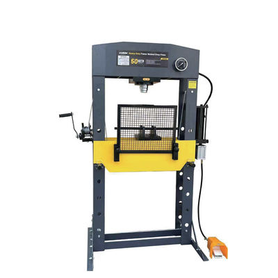 50Ton Frame Welded Press Thick Steel Shaping, 50Ton Capacity + Liquid Gauge