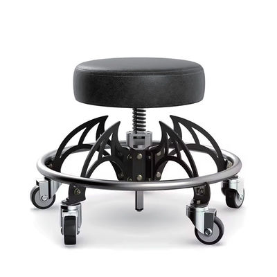 Durable Workshop Seat: 450LBS Load, 470-590mm Height, 4" Casters for Heavy Machinery/Trunk