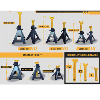 Workshop Jack Stands Adjustable Height Safe Sturdy
